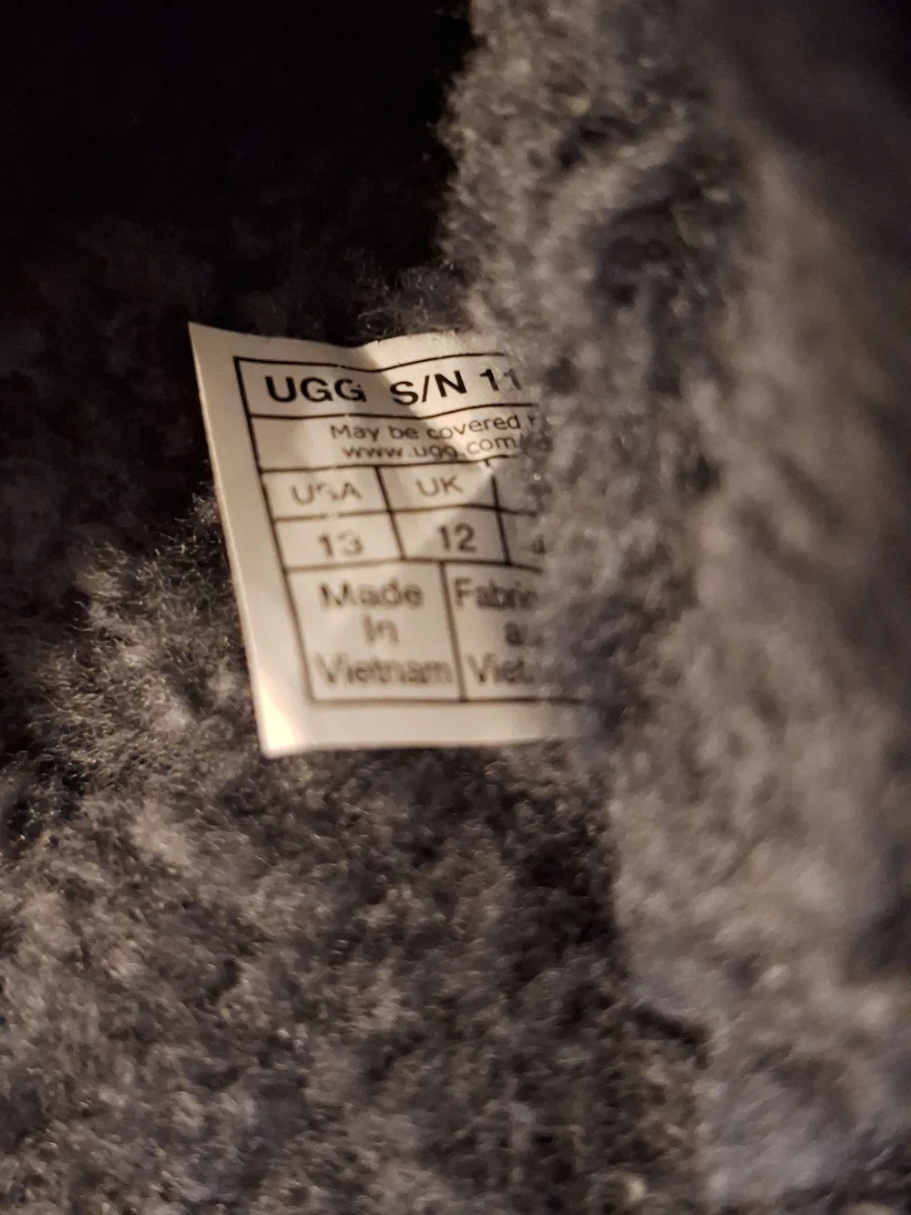UGG Men's Dark Blue Suede Shearling-Lined Slip-On Mules